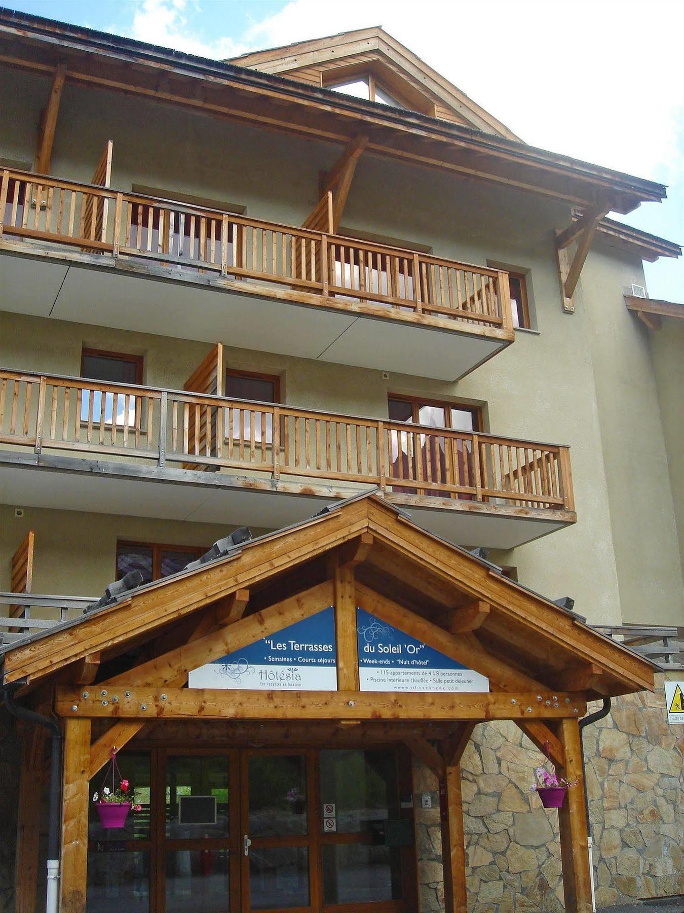 Les Terrasses Du Soleil D'Or By Infini Mountain Aparthotel Les Orres Bagian luar foto